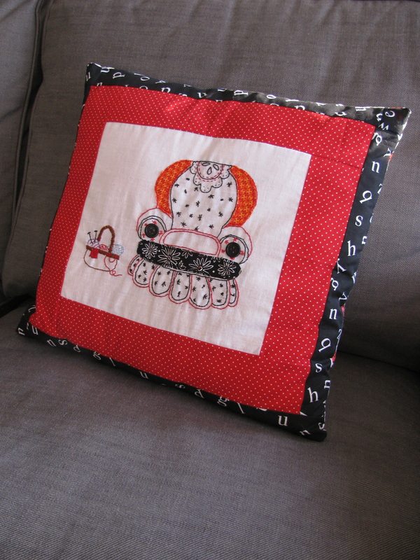 Embroidery pillow